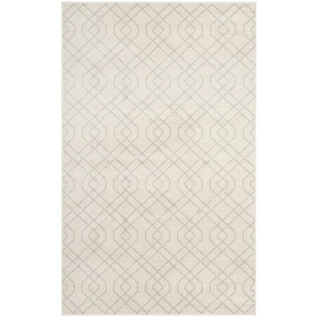 Safavieh 8 x 10 ft. Amherst Power Loomed Rectangle Area Rug Ivory & Light Grey AMT407K-8